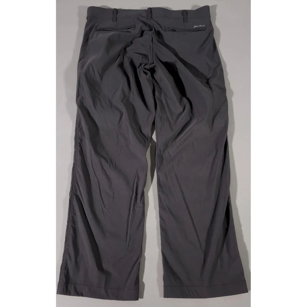 Eddie Bauer Travex Pants Mens 36x30 Gray Nylon Spandex Stretch Hiking Outdoor